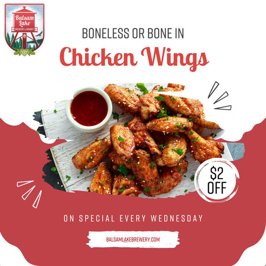 Boneless or bone chicken wings.